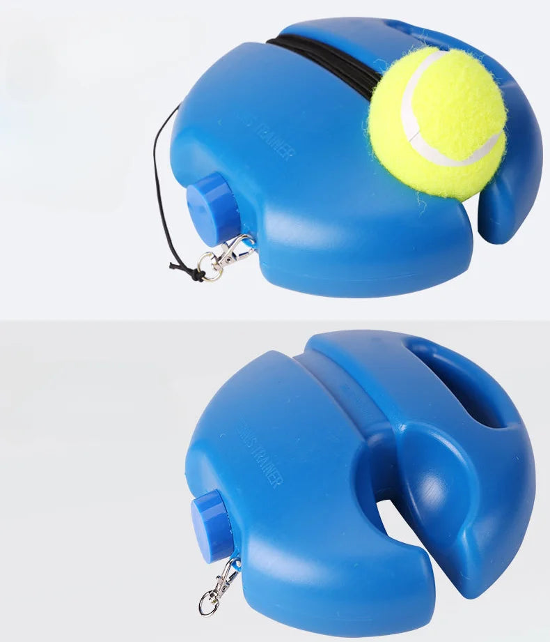 Heavy Duty Tennis Training Aids Base With Elastic Rope Ball Practice Self-Duty Rebound Tennis Trainer Partner Sparring Device